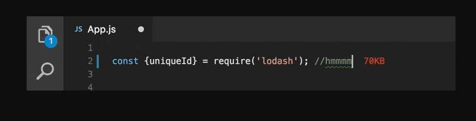 Import Cost - A VSCode Extension