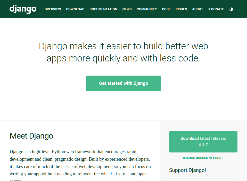 Django Python Web Framework