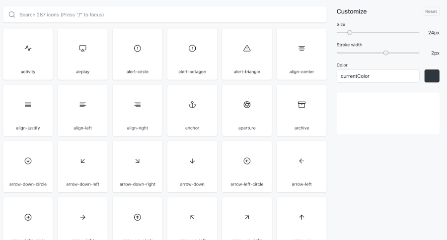 Feathericons - Simply Beautiful Open Source Icons