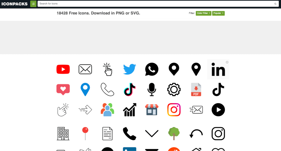 Iconpacks - SVG, PNG Icons and Packs