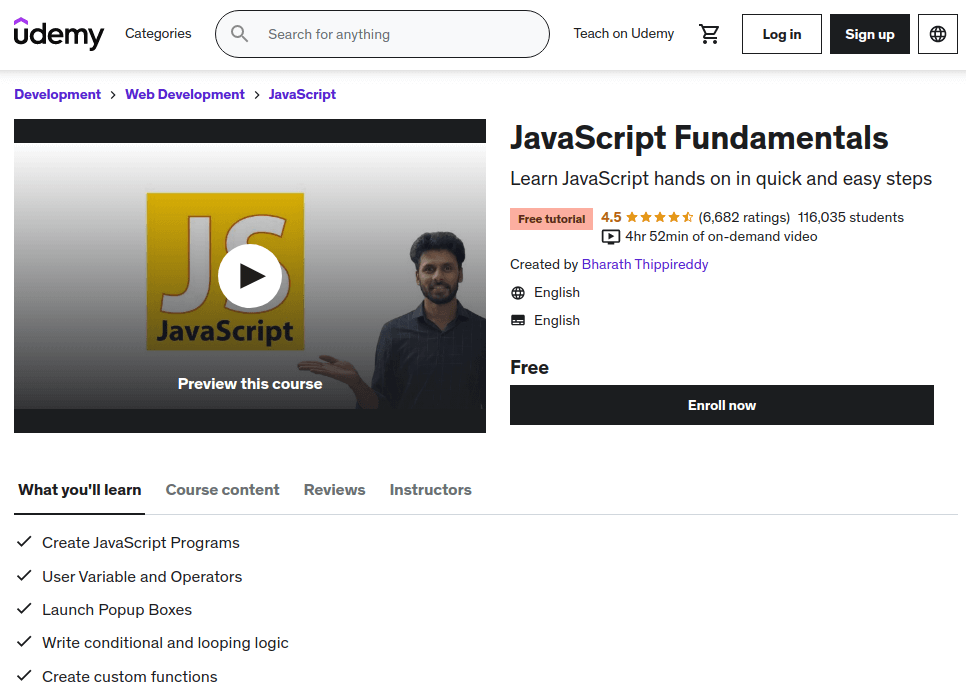 JavaScript Fundamentals Course