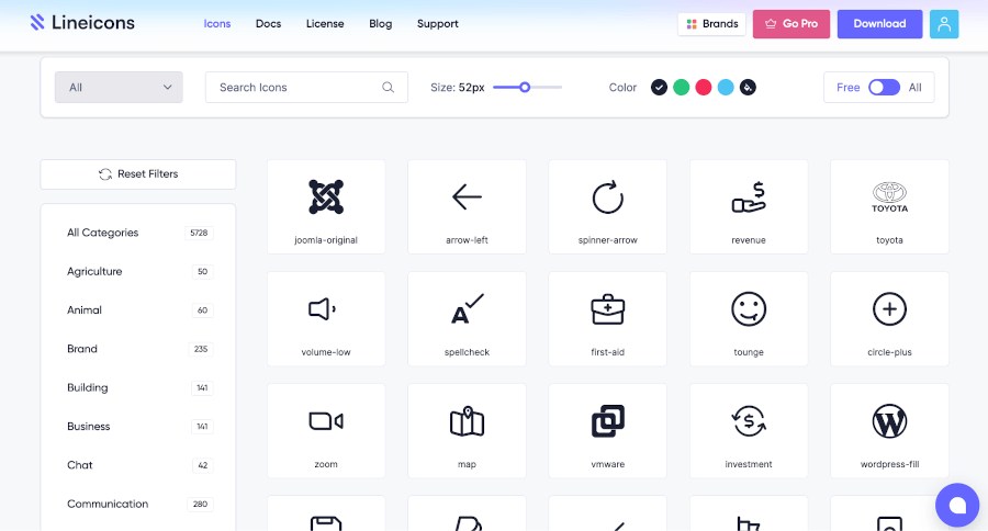Lineicons - Line Icons for Designers and Developers