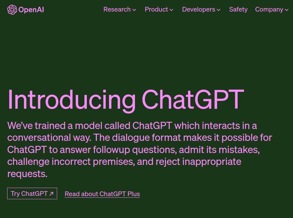 Try ChatGPT