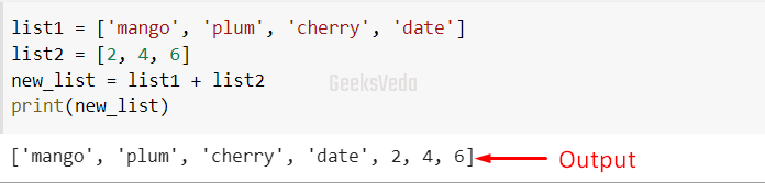 Concatenate Lists in Python