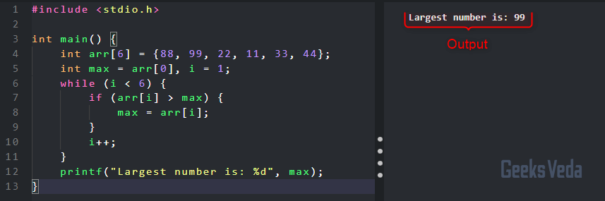 Create while loop to Find Largest Number