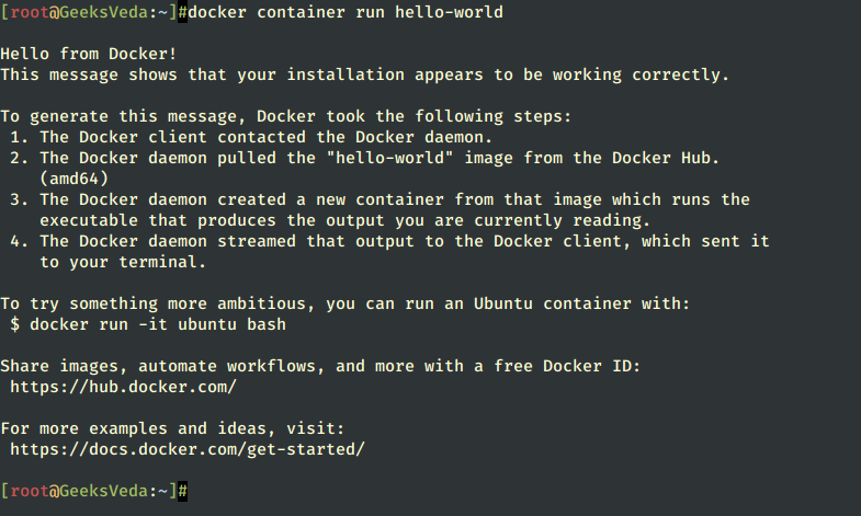 Docker Hello World