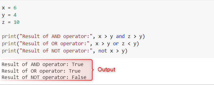 Python Logical Operators