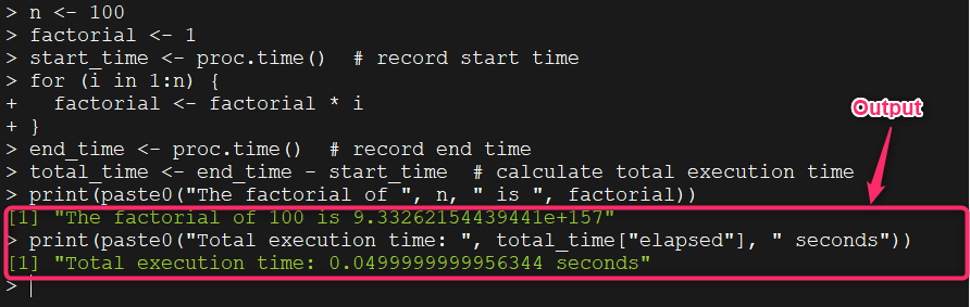 R proc.time() Function