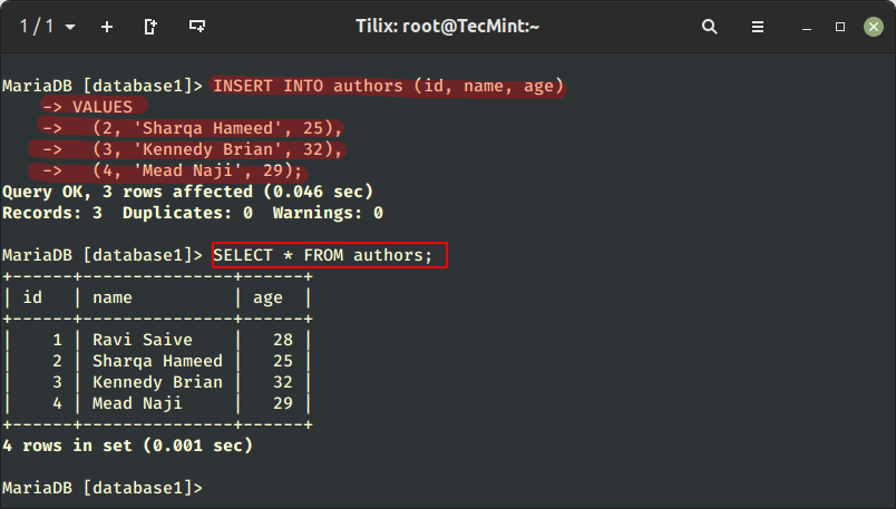 Add Rows to Table in SQL