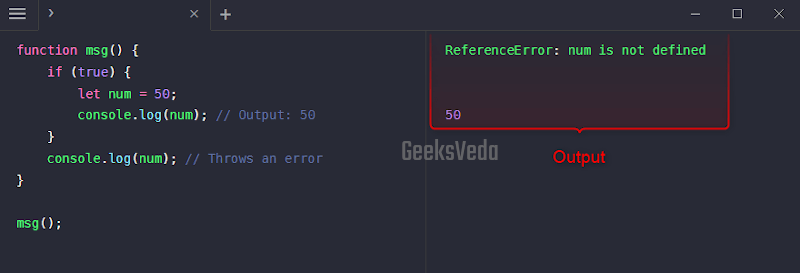 Define “let” as a Block-Scoped