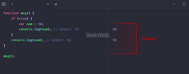  Define “var” as a Function-Scoped