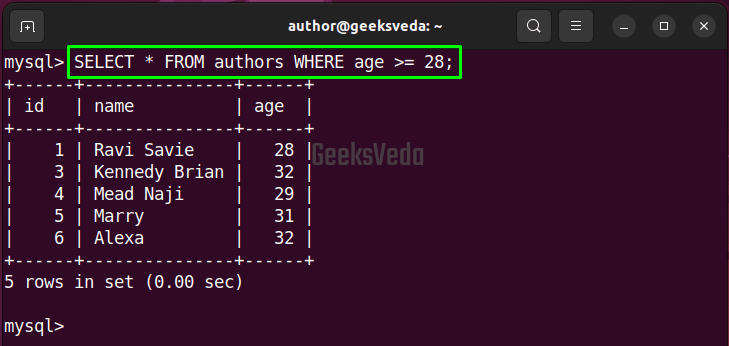 Filter Data Based on Condition