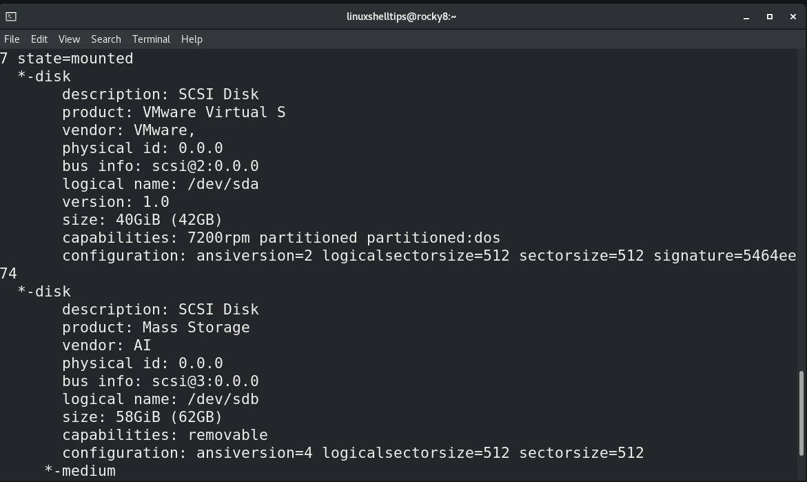 Find Linux Hard Disk Type