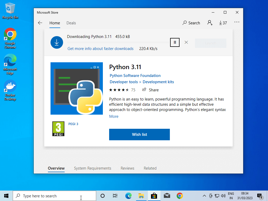 Install Python on Windows