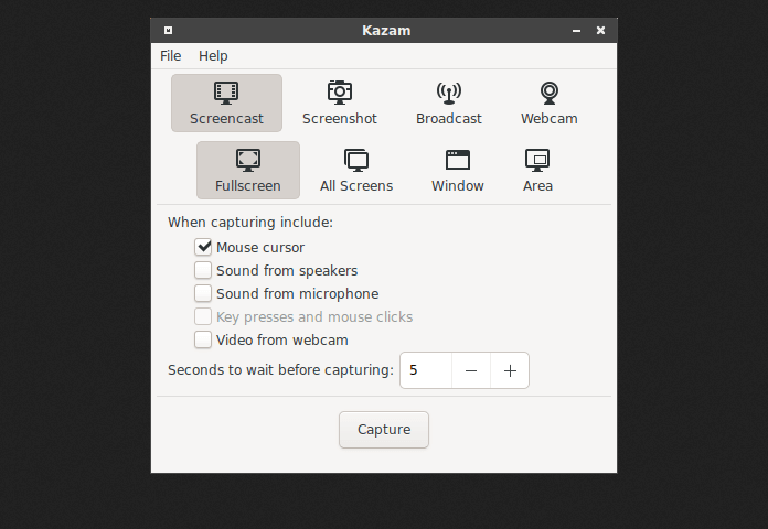 Kazam - Screen Recording Software