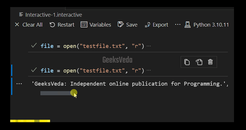 Read File Using for loop With List Comprehension