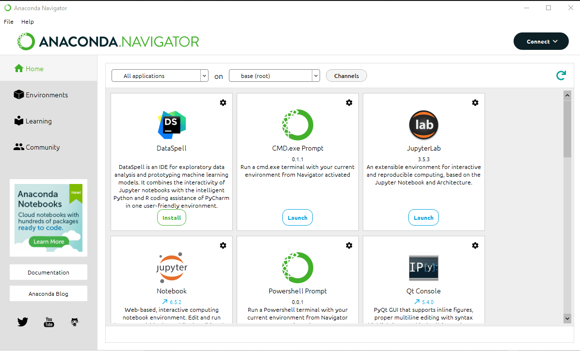 Running Anaconda Navigator on Windows