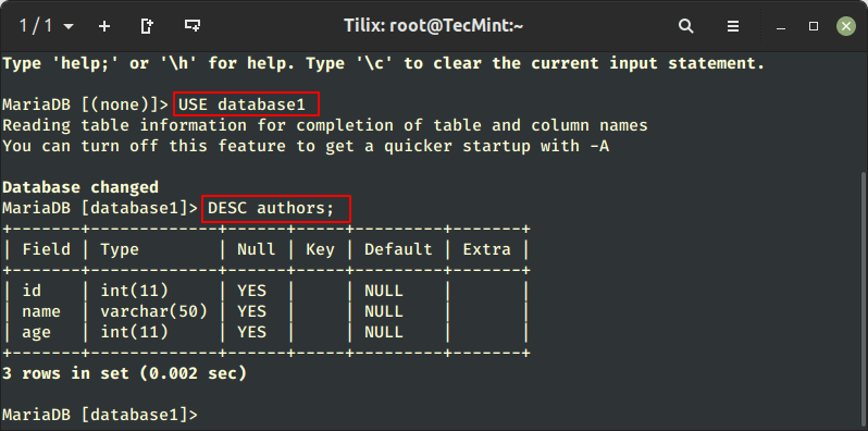 Sort Data in SQL Table