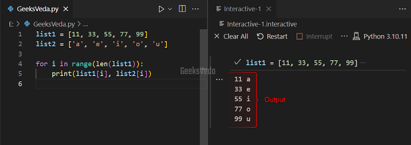 Use for Loop Method