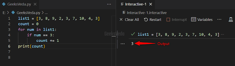 Using Python List for loop Method