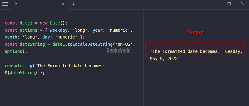  Using toLocaleDateString() Method in JavaScript