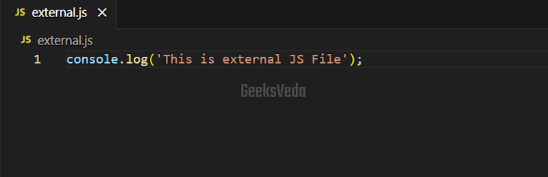 Add Statement to external.js File