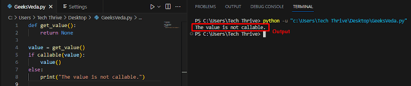 Callable Value in Python