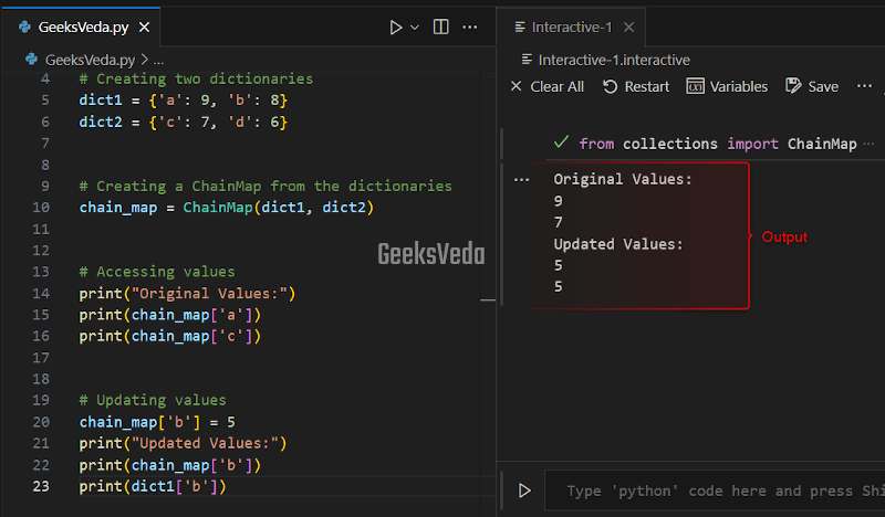 ChainMap - Python Collection Module