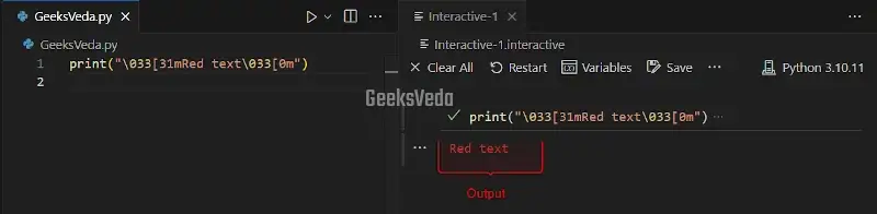 Change Text Color in Terminal