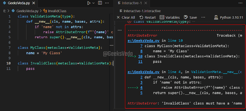 Class-Level Validation and Attribute Management in Python