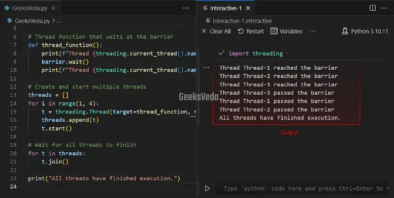 Coordinating Threads with Barriers