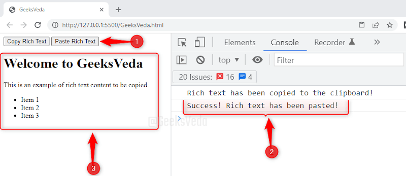 Copy Rich Text to the Clipboard in JavaScript