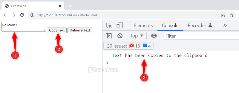 Copy Text to Clipboard