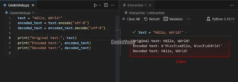 Encode and Decode Unicode Characters