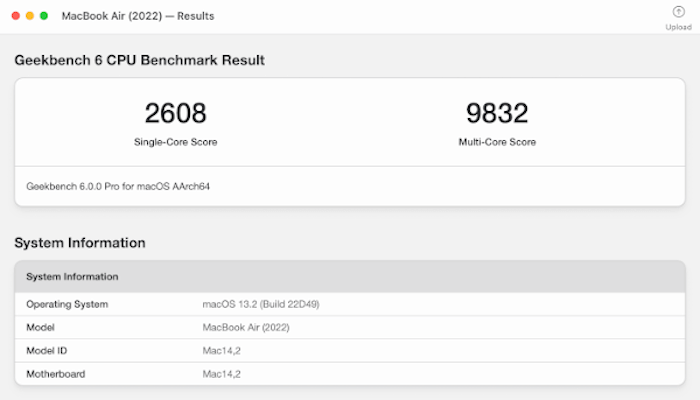 Geekbench - Cross-Platform Benchmark