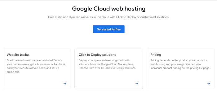 Google Cloud Hosting
