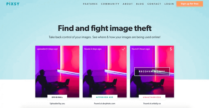 Pixsy - Image Theft Protection