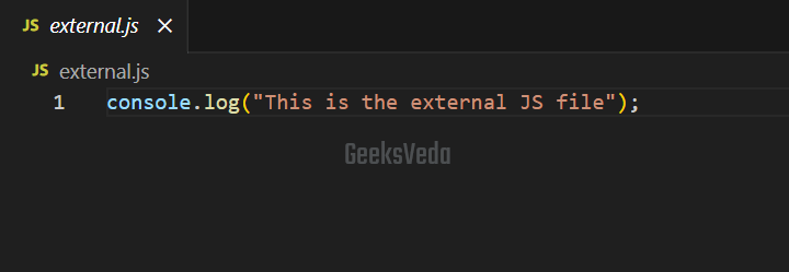 Print Message to external.js File