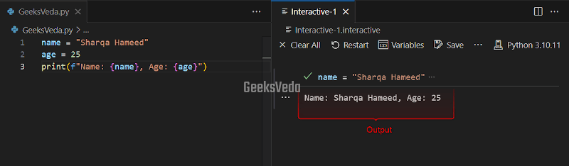 Print Variables and Literals