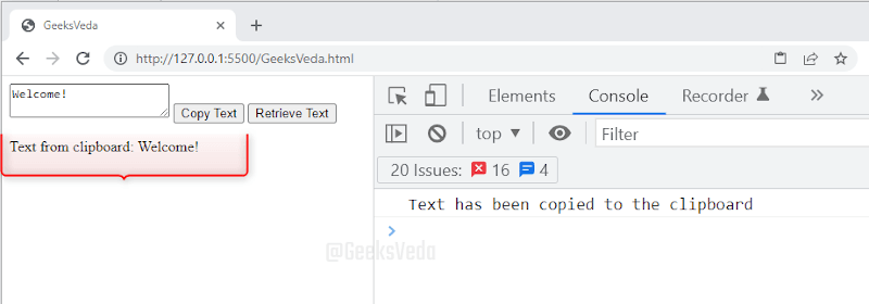 Retrieve Text From Clipboard in JavaScript