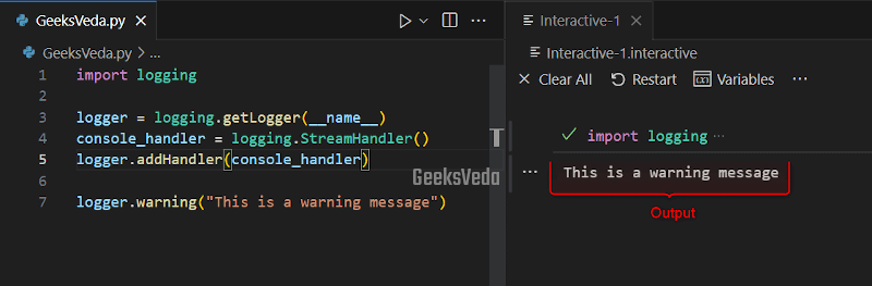 Setting up Console Logging in Python