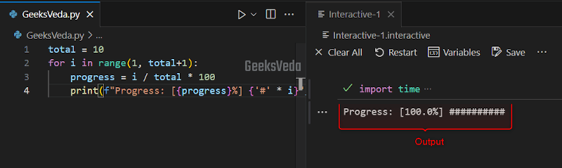 Text-Based Progress Bar n Python