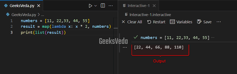 Using Python map() Function With lambda