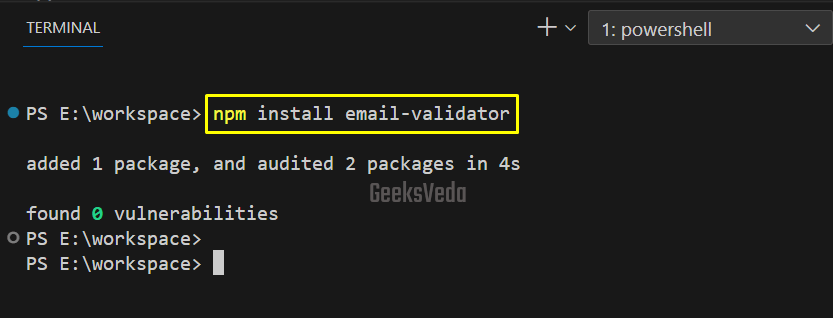 Using "email-validator" Library