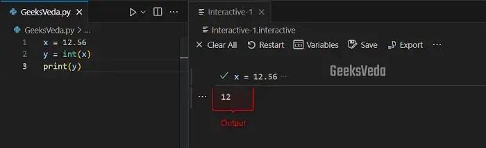 Explicit Conversion or Type Casting