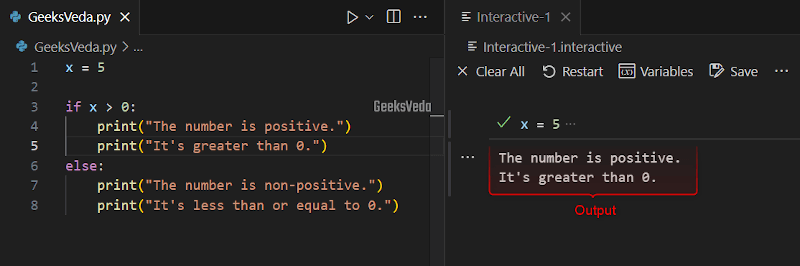 Importance of Indentation in if…else Statement