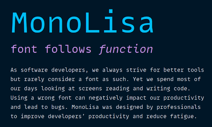 MonoLisa Font