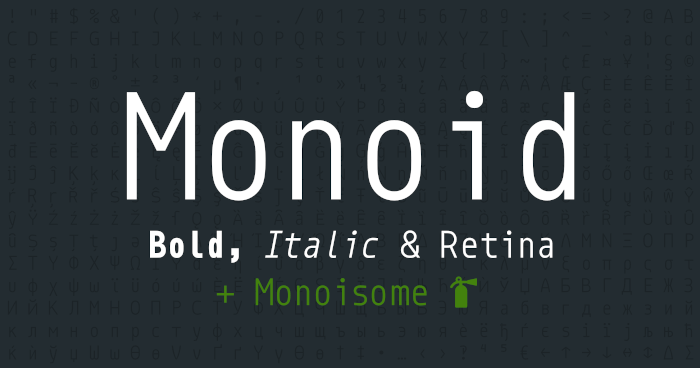 Monoid Fonts