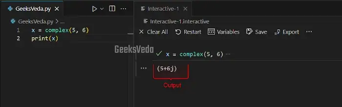 Using complex() Function in Python