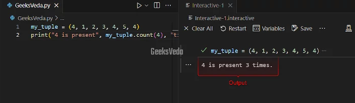 Using count() Method in Python